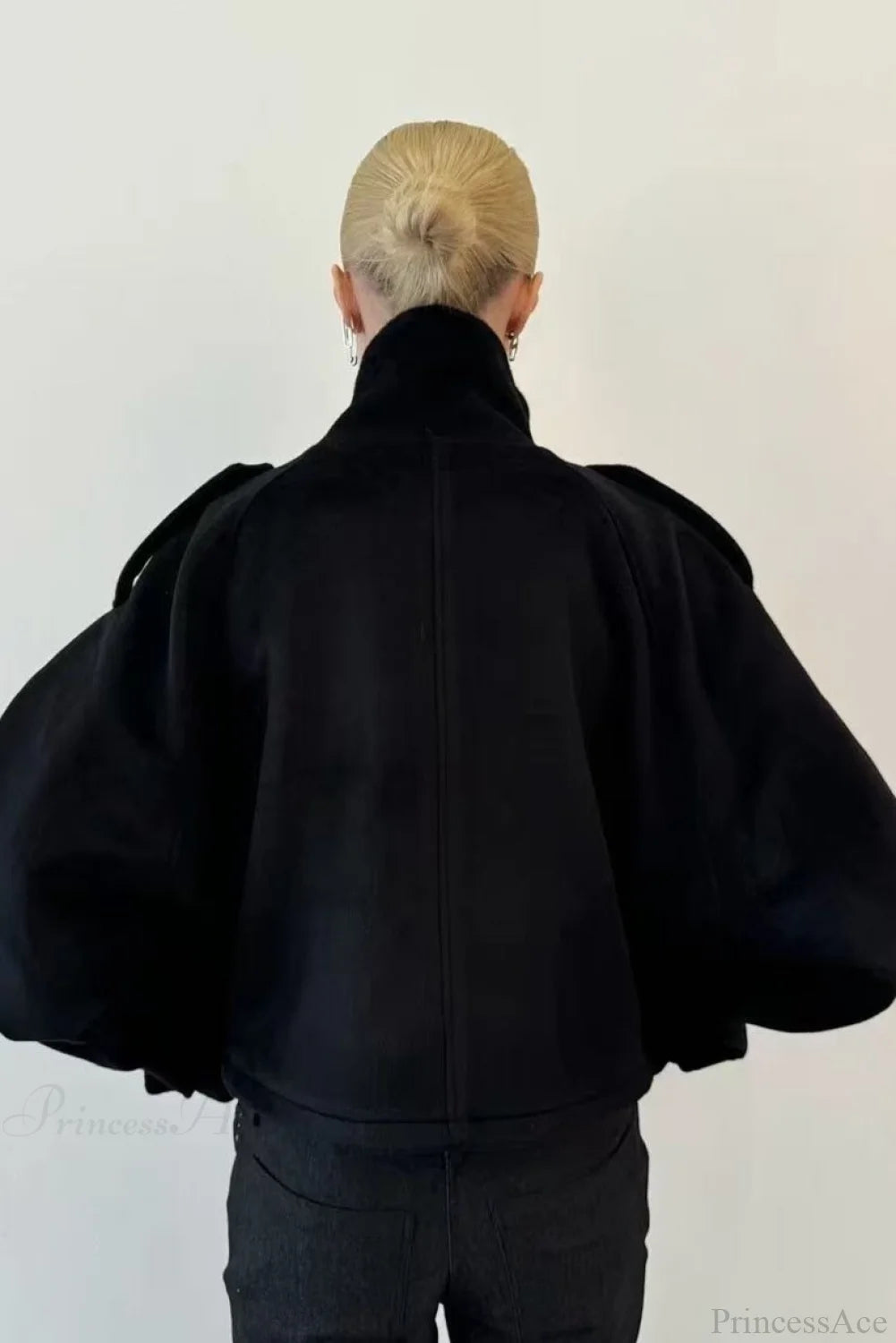 Damen Mantel mit Stehkragen und Knopfverschluss - J&B - 10 - Jasminaboutique.com