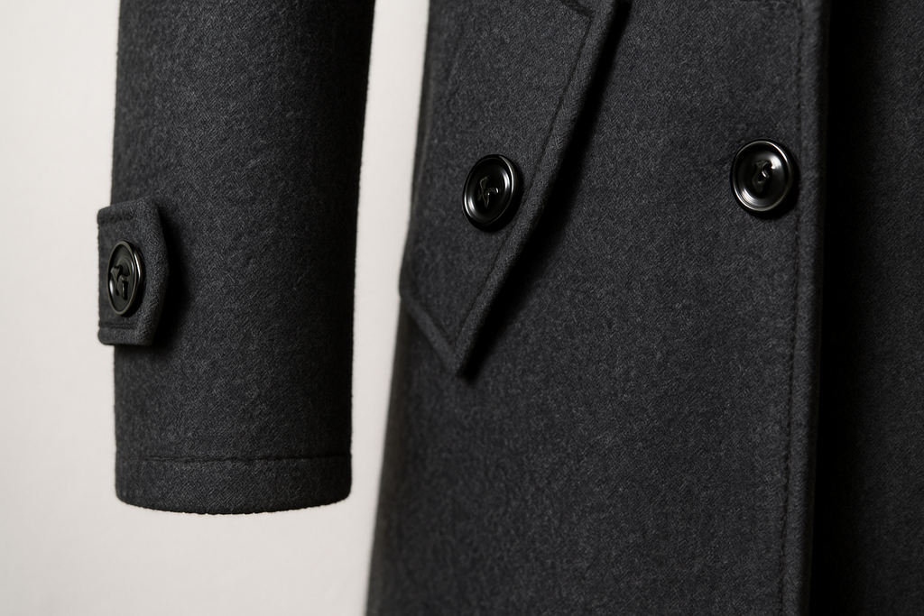 Herren Wintermantel mit strukturiertem Schnitt und Schulterepauletten - J&B - 8 - Jasminaboutique.com