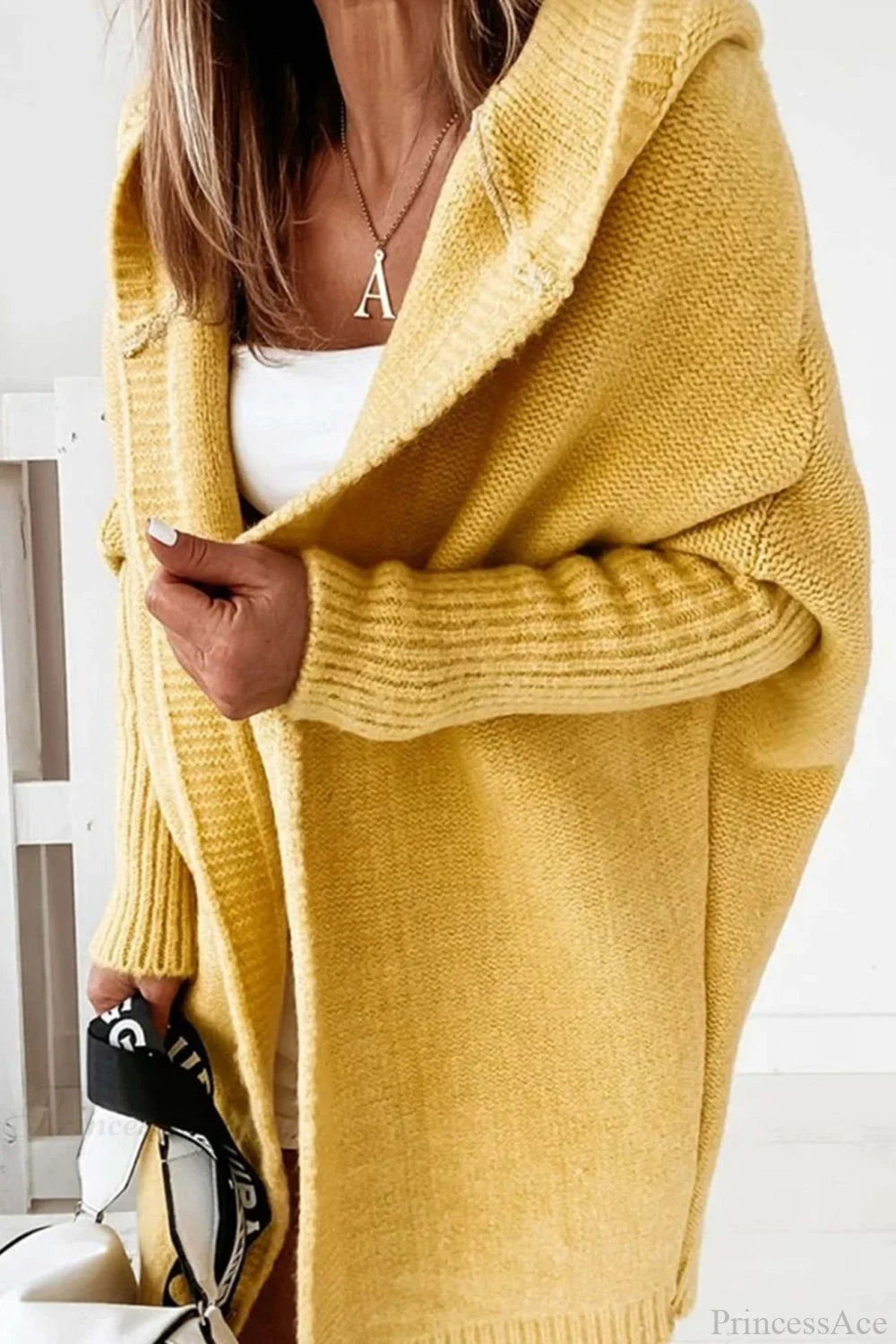 Cardigan Damen mit Kapuze und weitem Schnitt - J&B - 29 - Jasminaboutique.com