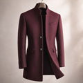 Herren Wintermantel Eleganter Schnitt mit Stehkragen - J&B - 1 - Jasminaboutique.com