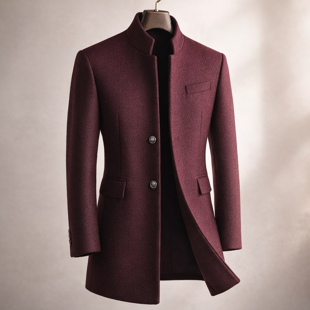 Herren Wintermantel Eleganter Schnitt mit Stehkragen - J&B - 1 - Jasminaboutique.com