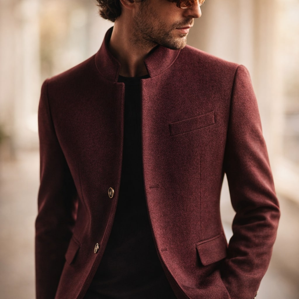 Herren Wintermantel Eleganter Schnitt mit Stehkragen - J&B - 8 - Jasminaboutique.com