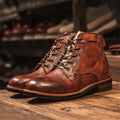 Herren Vintage Stiefel Robuste Schnürung - J&B - 1 - Jasminaboutique.com