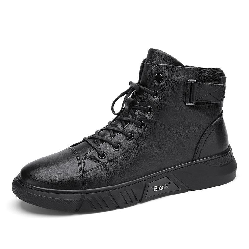 Herren High-Top Sneakers mit Schnürung und markantem Design - J&B - 5 - Jasminaboutique.com