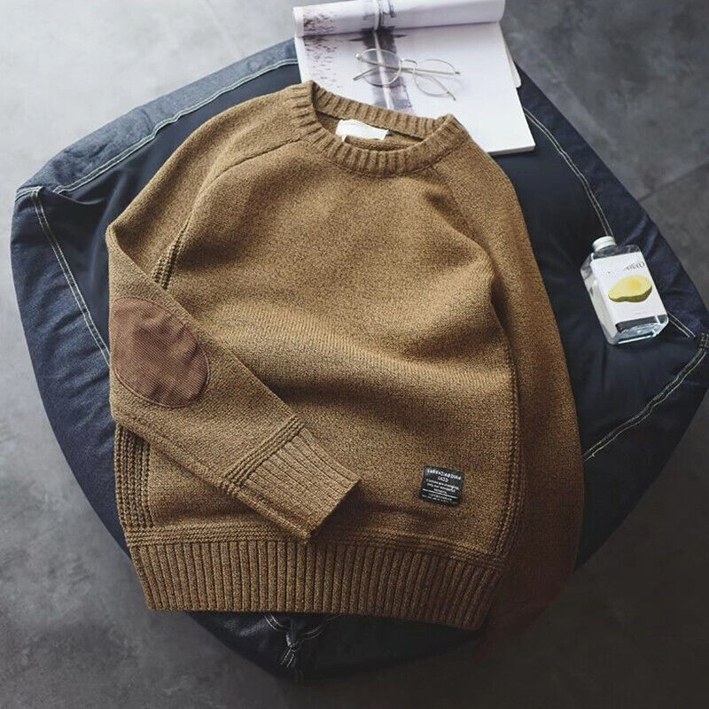 Pullover Herren mit Ellbogen-Patches - J&B - 2 - Jasminaboutique.com