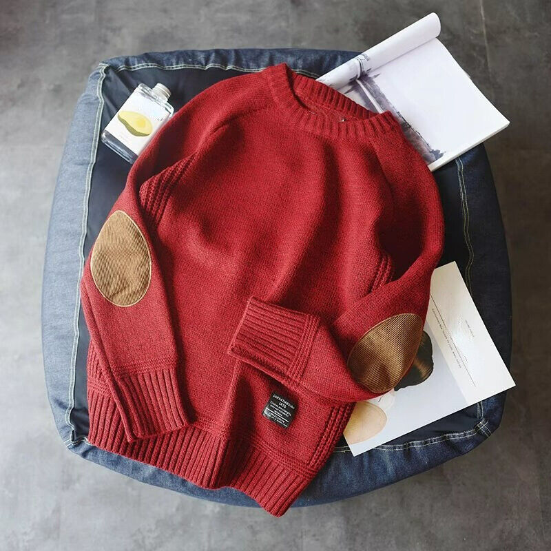 Pullover Herren mit Ellbogen-Patches - J&B - 3 - Jasminaboutique.com
