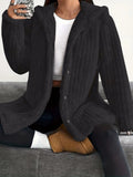 Jacket Damen mit Kapuze und Knopfverschluss - J&B - 5 - Jasminaboutique.com