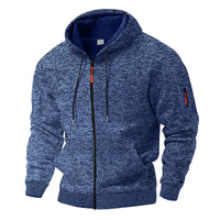 Herren Hoodie mit durchgehendem Reißverschluss und Kapuze - J&B - 1 - Jasminaboutique.com