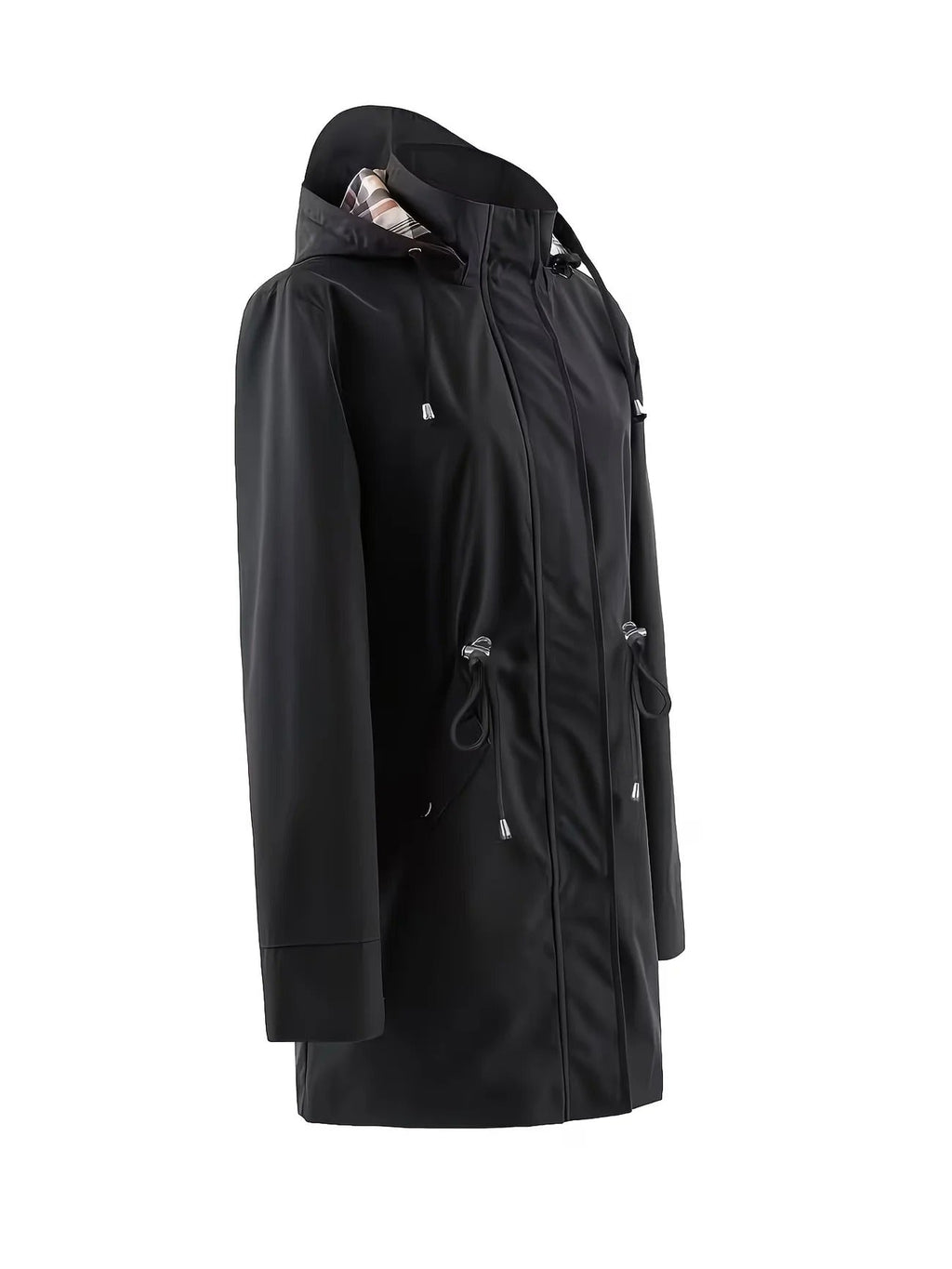 Jacket Damen mit tailliertem Schnitt und abnehmbarer Kapuze - J&B - 3 - Jasminaboutique.com