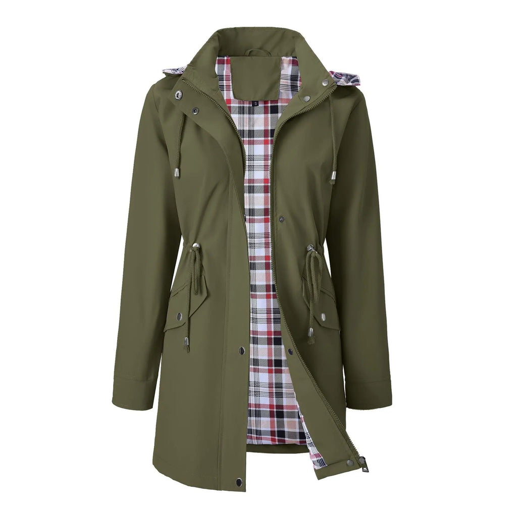Jacket Damen mit tailliertem Schnitt und abnehmbarer Kapuze - J&B - 6 - Jasminaboutique.com