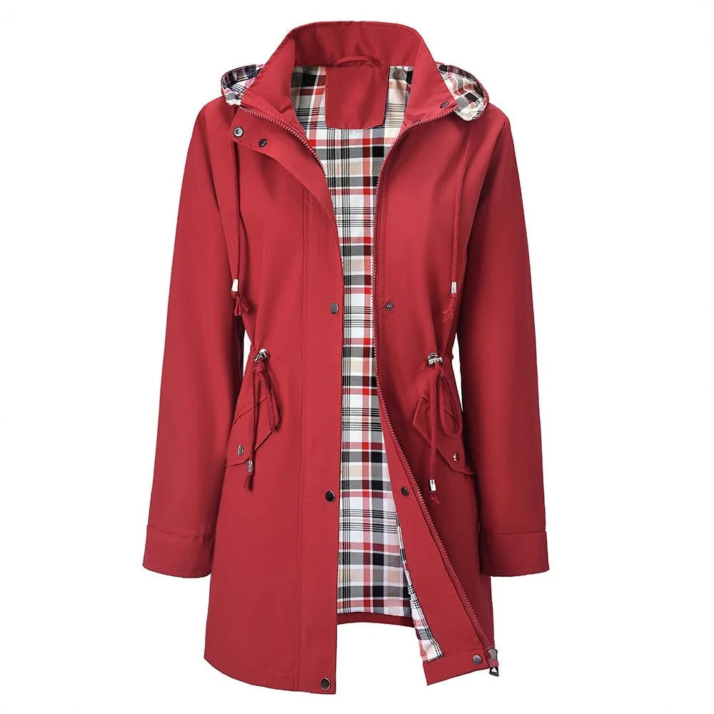 Jacket Damen mit tailliertem Schnitt und abnehmbarer Kapuze - J&B - 7 - Jasminaboutique.com
