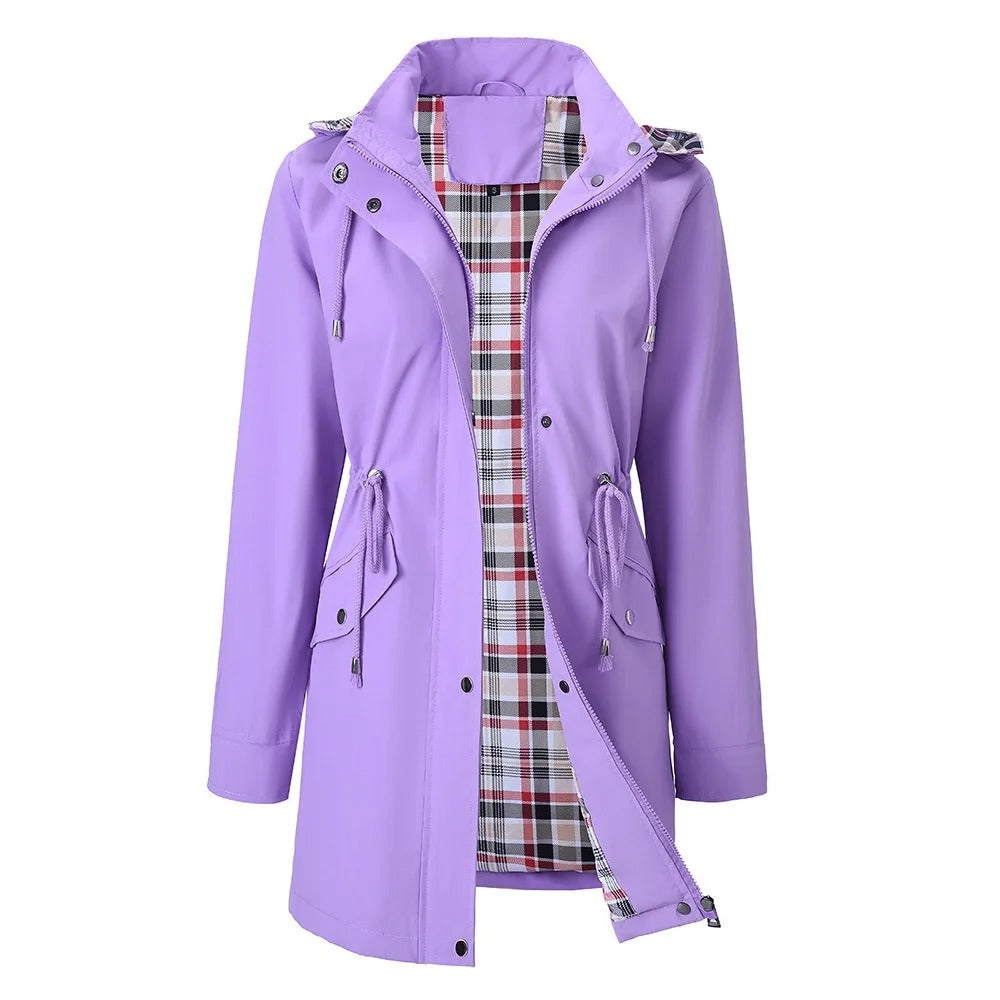 Jacket Damen mit tailliertem Schnitt und abnehmbarer Kapuze - J&B - 8 - Jasminaboutique.com