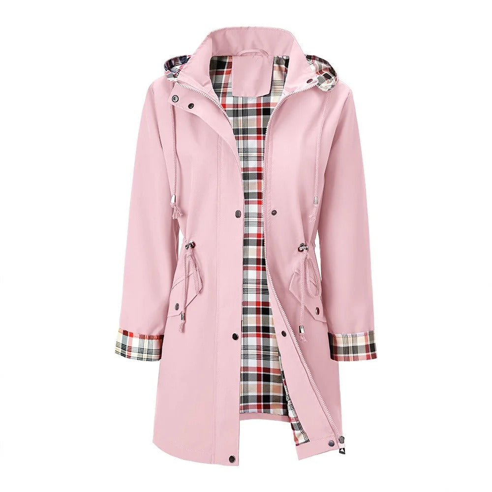 Jacket Damen mit tailliertem Schnitt und abnehmbarer Kapuze - J&B - 9 - Jasminaboutique.com