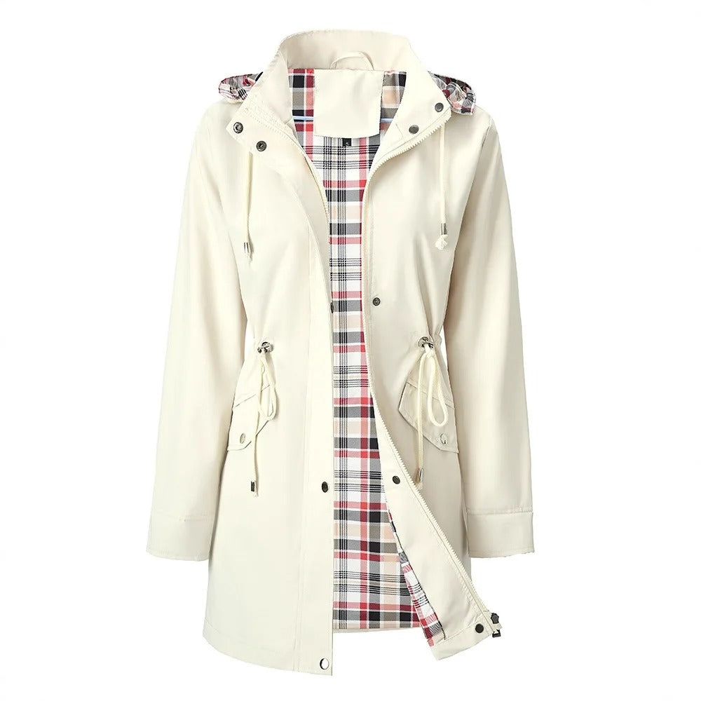 Jacket Damen mit tailliertem Schnitt und abnehmbarer Kapuze - J&B - 10 - Jasminaboutique.com