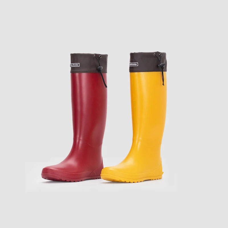 Gummistiefel Damen mit hohem Schaft und dicker Sohle - J&B - 1 - Jasminaboutique.com