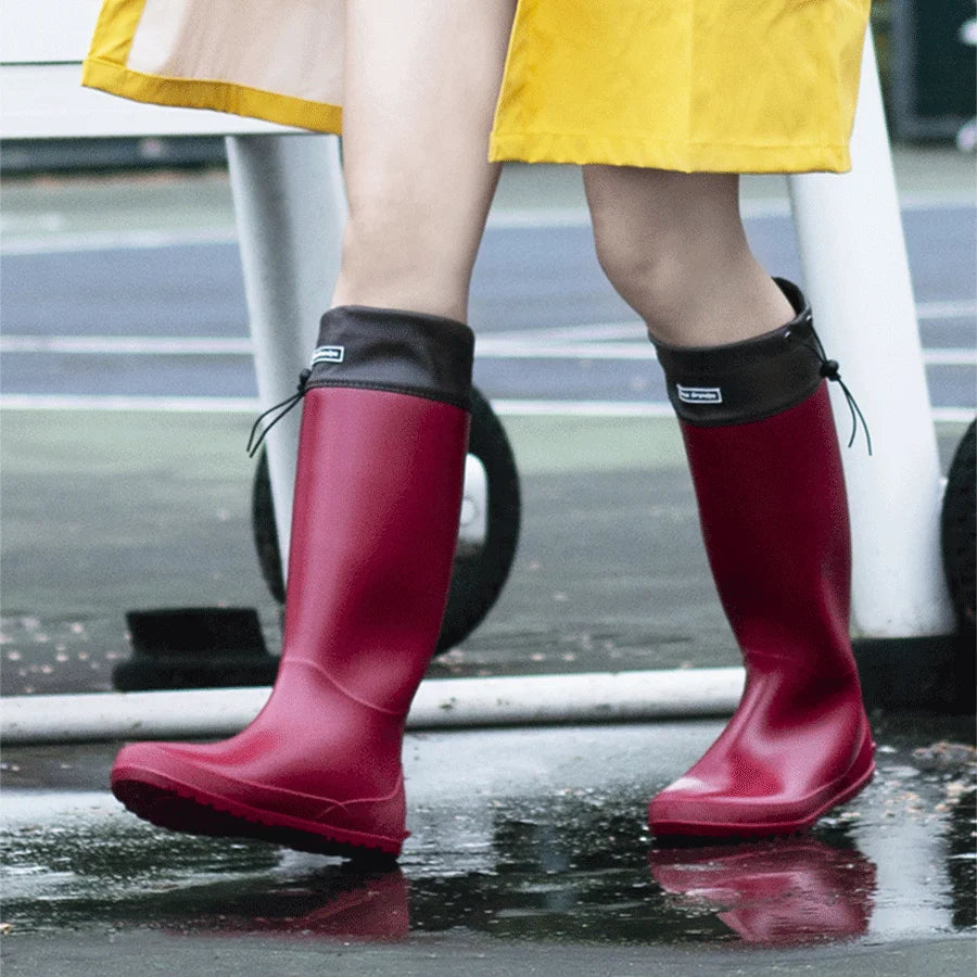 Gummistiefel Damen mit hohem Schaft und dicker Sohle - J&B - 6 - Jasminaboutique.com