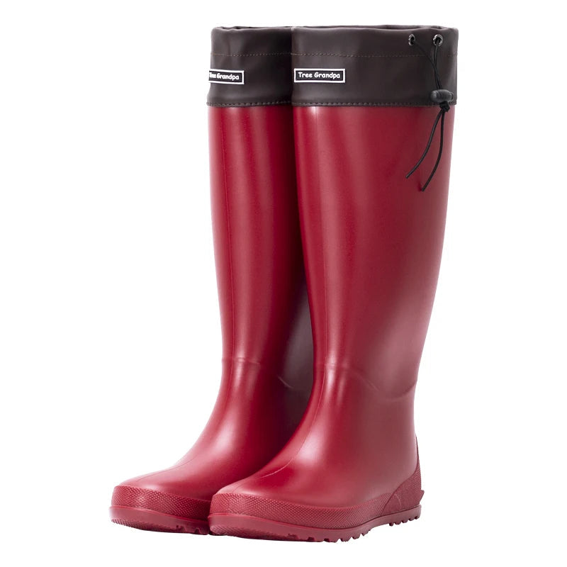 Gummistiefel Damen mit hohem Schaft und dicker Sohle - J&B - 10 - Jasminaboutique.com