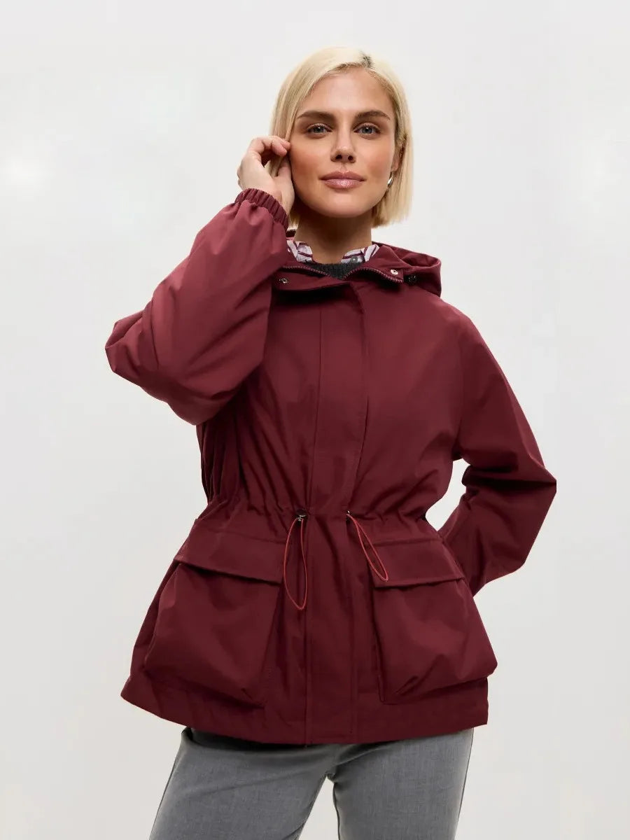Jacket Damen mit Kapuze und tailliertem Schnitt - J&B - 5 - Jasminaboutique.com