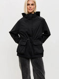 Jacket Damen mit Kapuze und tailliertem Schnitt - J&B - 7 - Jasminaboutique.com