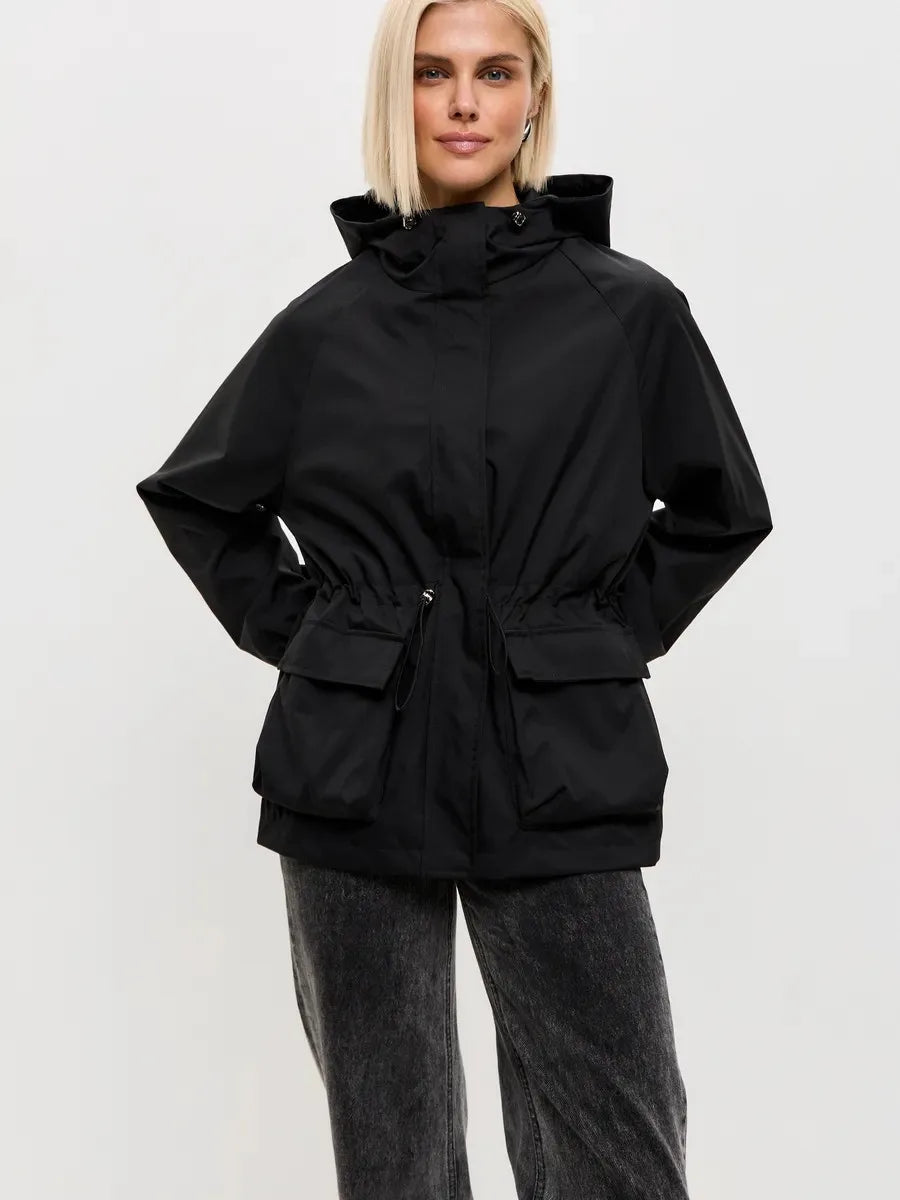 Jacket Damen mit Kapuze und tailliertem Schnitt - J&B - 7 - Jasminaboutique.com