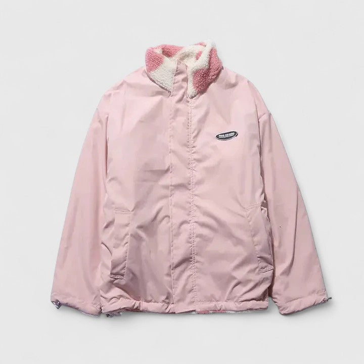 Jacket Damen mit hohem Kragen und auffälligem Muster - J&B - 2 - Jasminaboutique.com
