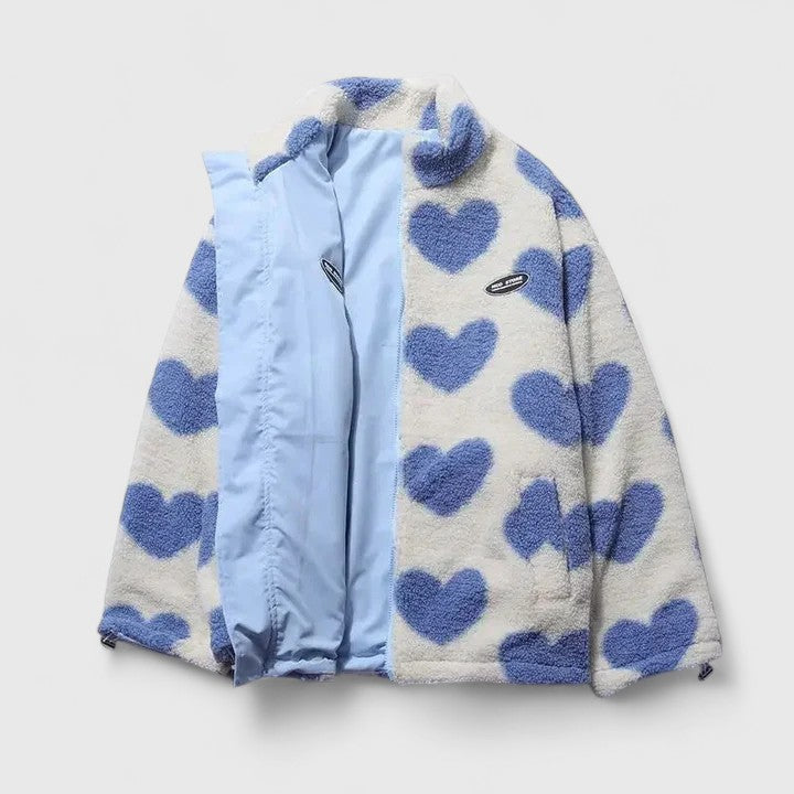 Jacket Damen mit hohem Kragen und auffälligem Muster - J&B - 12 - Jasminaboutique.com