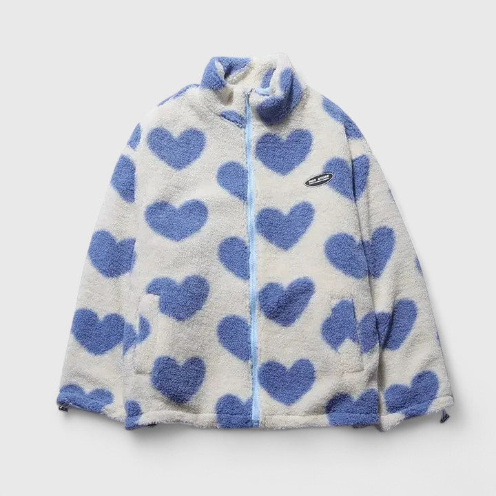 Jacket Damen mit hohem Kragen und auffälligem Muster - J&B - 13 - Jasminaboutique.com
