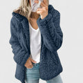 Jacke Damen mit Kapuze und flauschigem Schnitt - J&B - 1 - Jasminaboutique.com