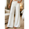 Weite Hose Damen mit hohem Bund und Cut-Outs - J&B - 2 - Jasminaboutique.com