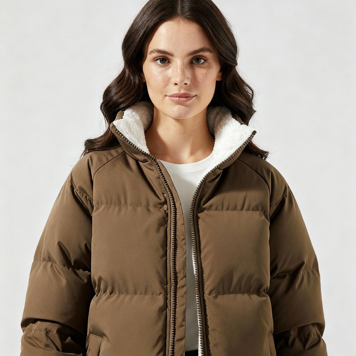 Damen Winterjacke mit Kapuze und weich gefüttertem Innenfutter - J&B - 5 - Jasminaboutique.com