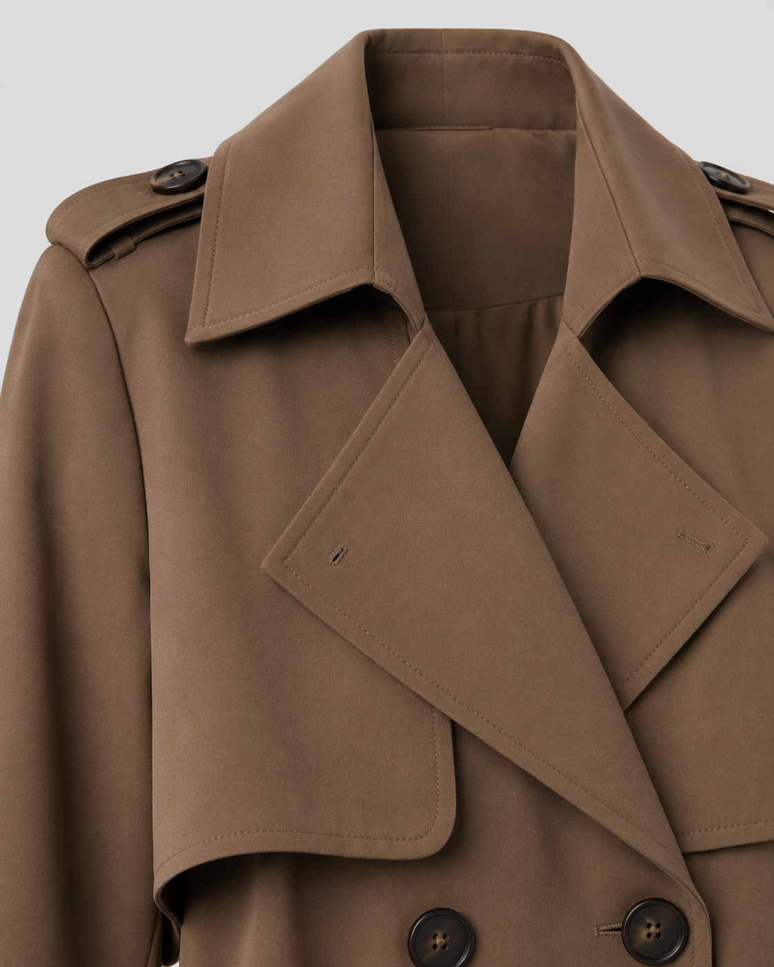 Trenchcoat Damen mit Gürtel und doppelter Knopfleiste - J&B - 5 - Jasminaboutique.com