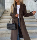 Damen Mantel mit doppelter Knopfleiste und klassischem Schnitt - J&B - 3 - Jasminaboutique.com