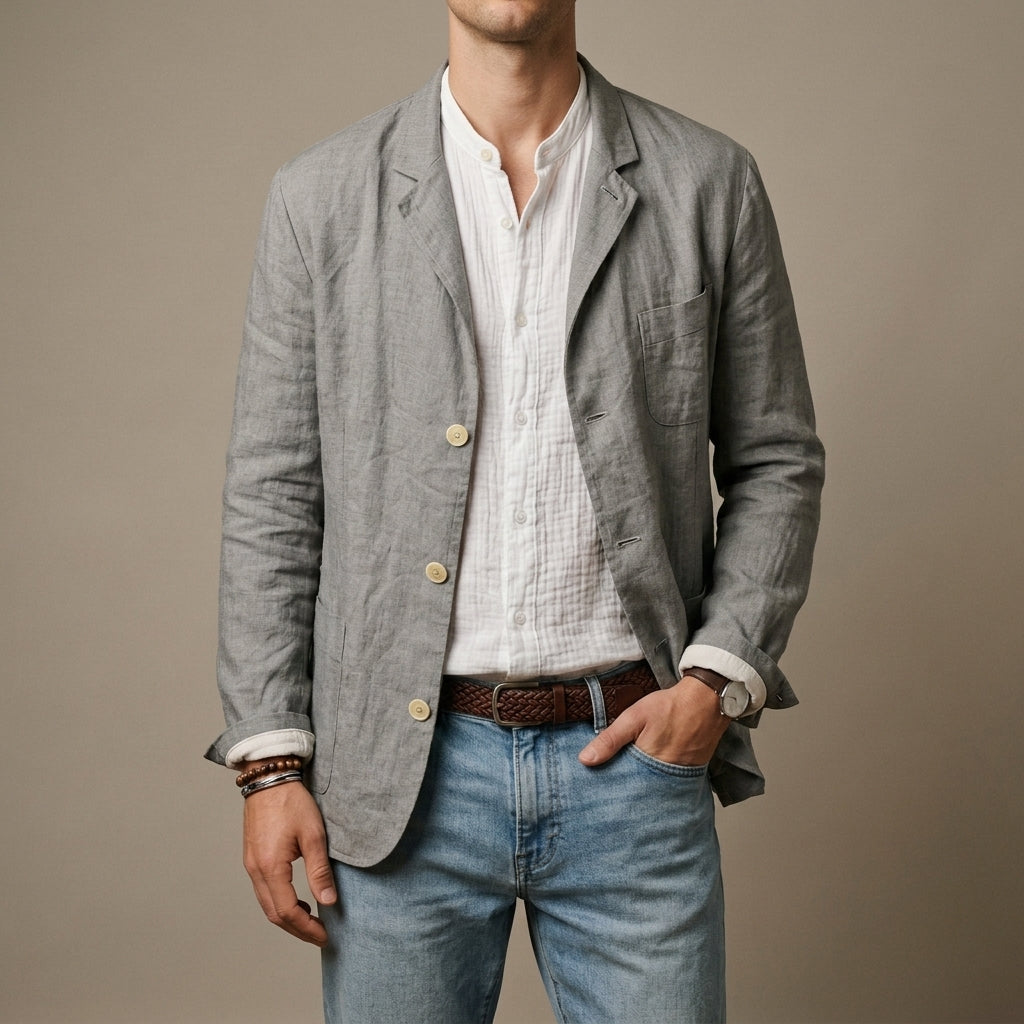 Blazer Herren mit lässigem Schnitt und eleganter Passform - J&B - 2 - Jasminaboutique.com