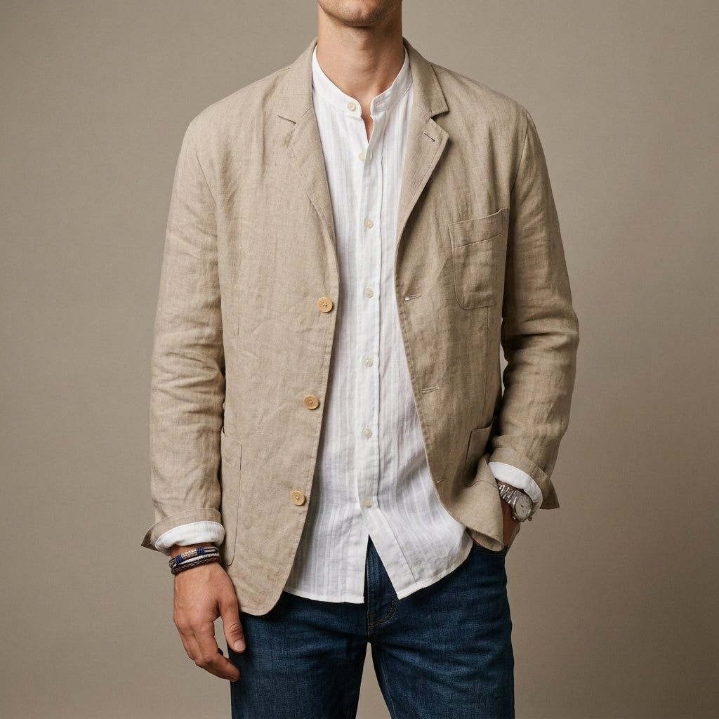 Blazer Herren mit lässigem Schnitt und eleganter Passform - J&B - 4 - Jasminaboutique.com