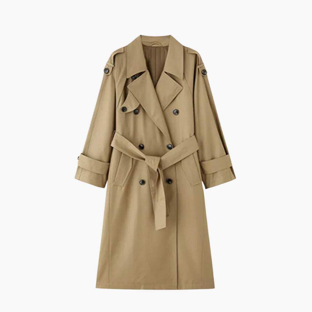 Trenchcoat Damen mit tailliertem Schnitt und eleganten Details - J&B - 1 - Jasminaboutique.com