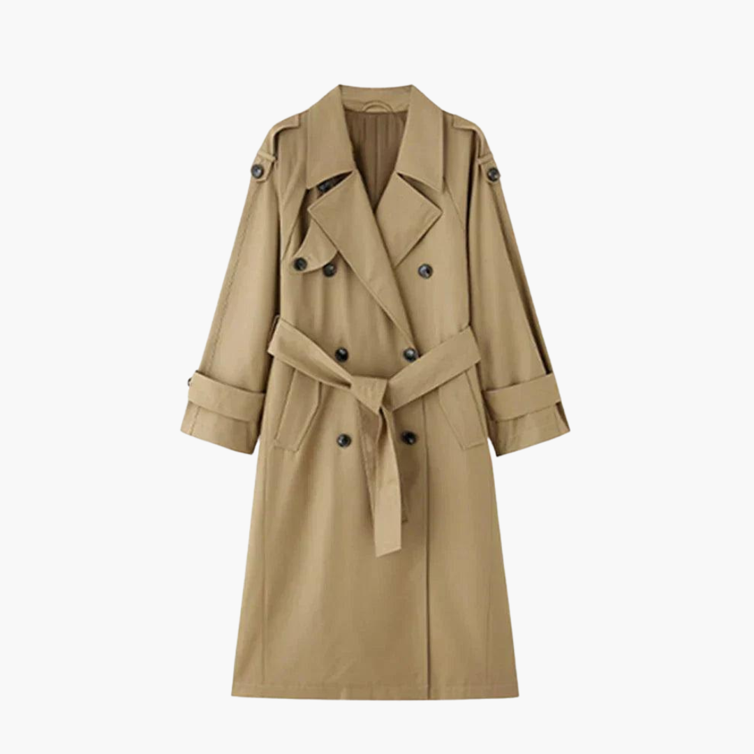 Trenchcoat Damen mit tailliertem Schnitt und eleganten Details - J&B - 1 - Jasminaboutique.com