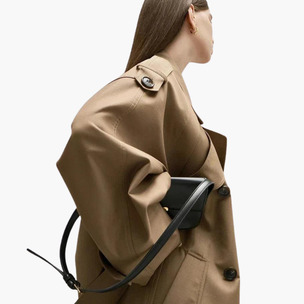 Trenchcoat Damen mit tailliertem Schnitt und eleganten Details - J&B - 2 - Jasminaboutique.com