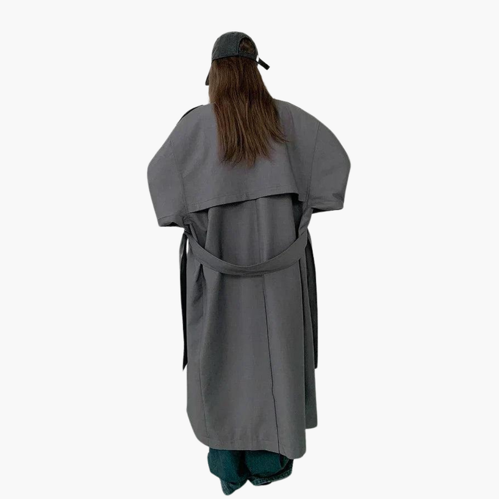 Trenchcoat Damen mit tailliertem Schnitt und eleganten Details - J&B - 4 - Jasminaboutique.com