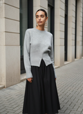 Pullover Damen mit lässigem Schnitt und Zip-Detail - J&B - 1 - Jasminaboutique.com