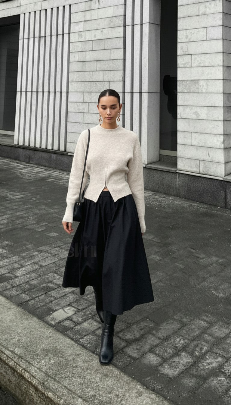 Pullover Damen mit lässigem Schnitt und Zip-Detail - J&B - 6 - Jasminaboutique.com