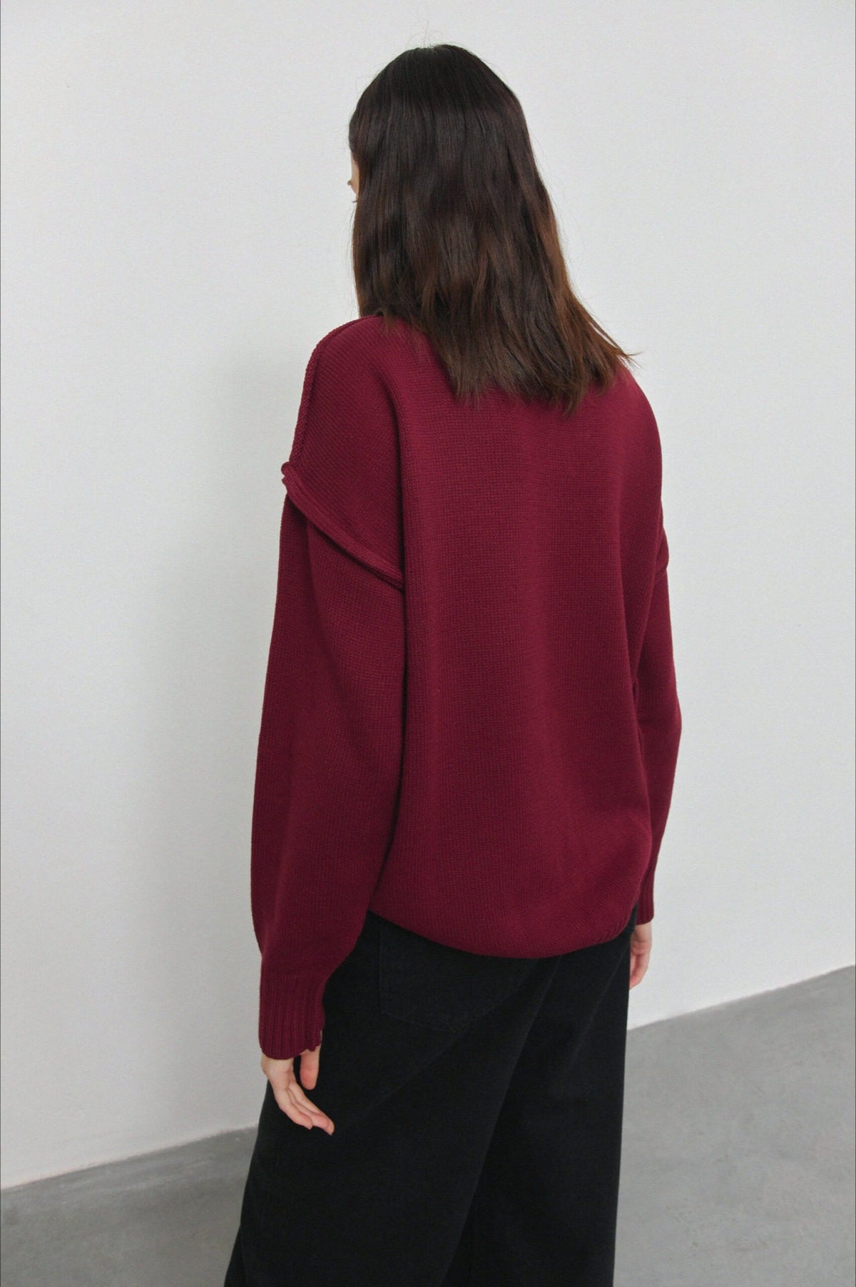 Pullover Damen mit Stehkragen und lockerer Passform - J&B - 12 - Jasminaboutique.com