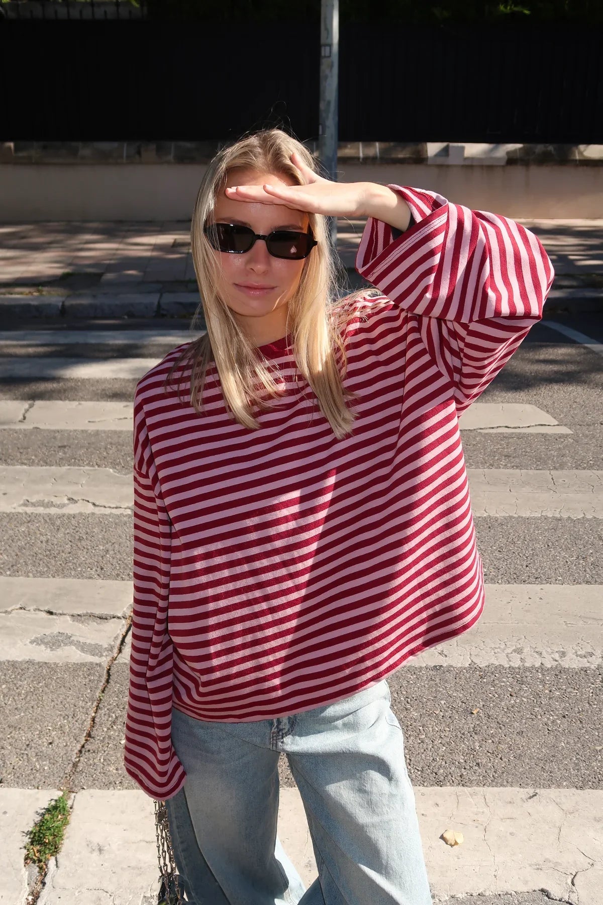 Pullover Damen mit weitem Schnitt und lässigem Look - J&B - 1 - Jasminaboutique.com