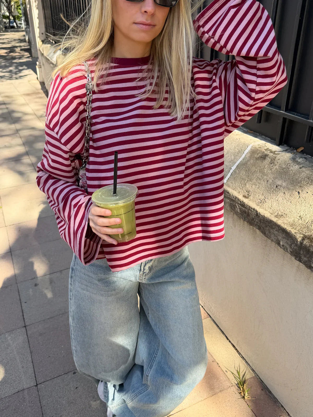 Pullover Damen mit weitem Schnitt und lässigem Look - J&B - 3 - Jasminaboutique.com