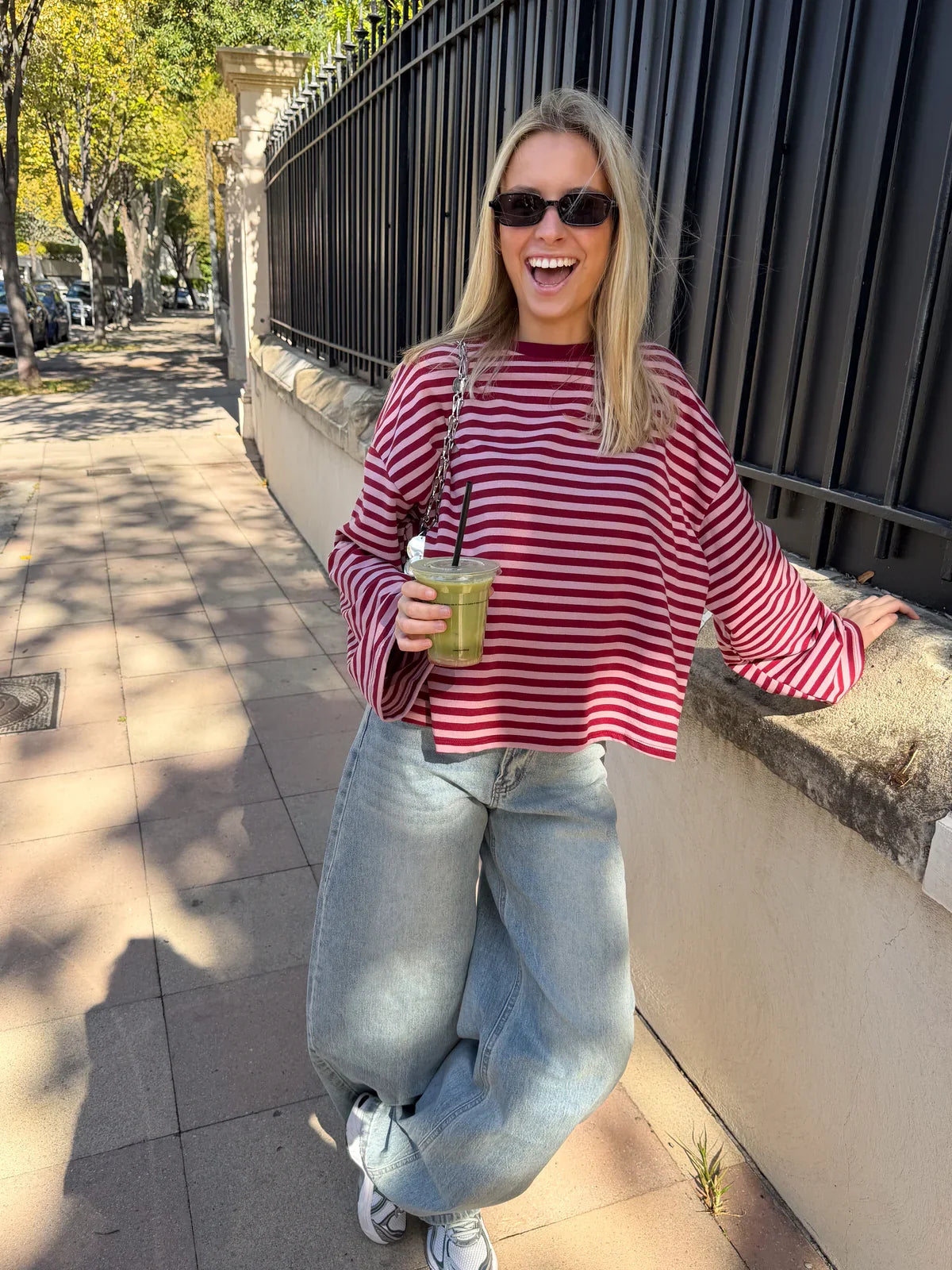Pullover Damen mit weitem Schnitt und lässigem Look - J&B - 4 - Jasminaboutique.com