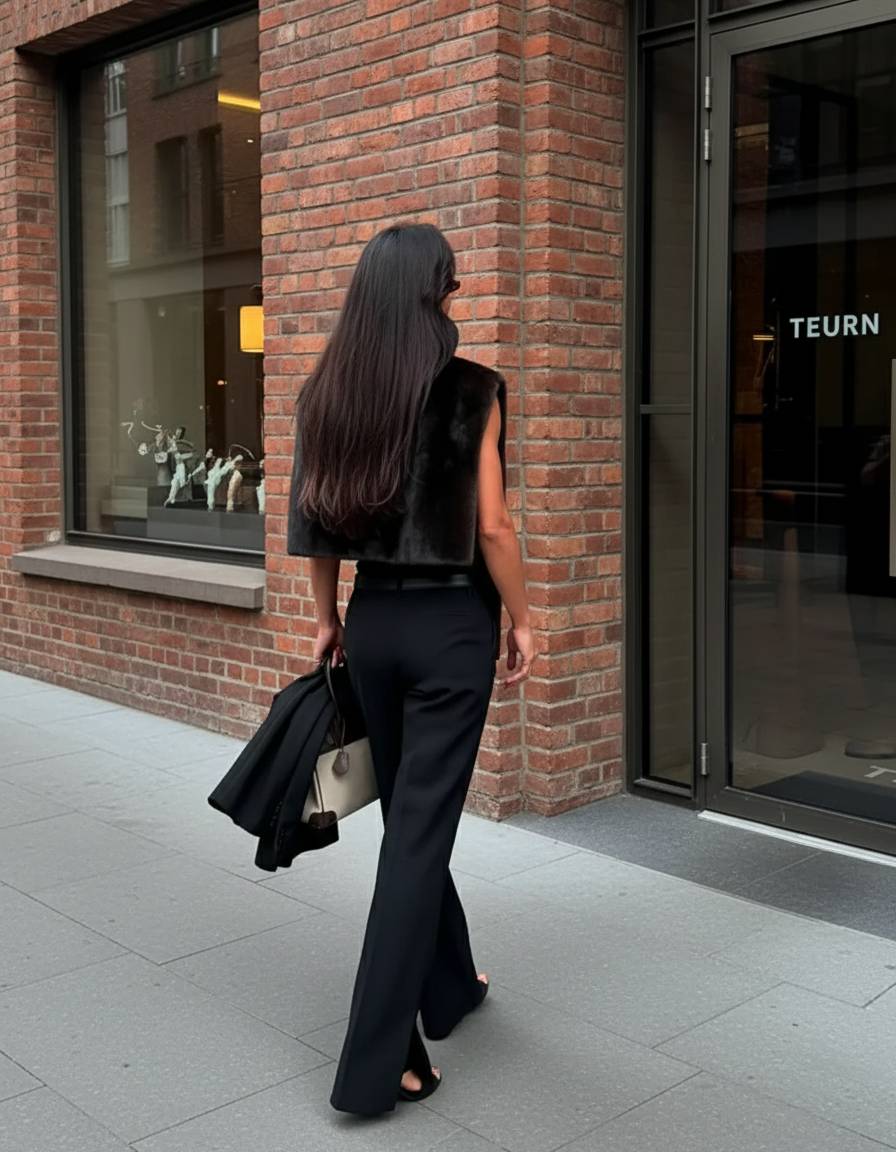 Weste Damen mit hohem Kragen und ärmellosem Schnitt - J&B - 3 - Jasminaboutique.com