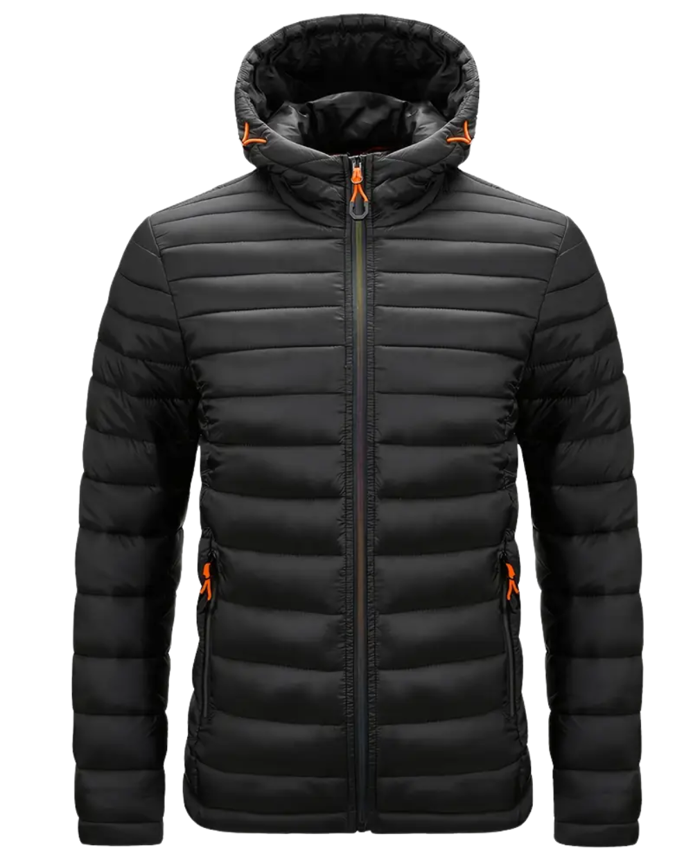 Leichte Herrenjacke mit Kapuze und sportlichem Schnitt - J&B - 1 - Jasminaboutique.com