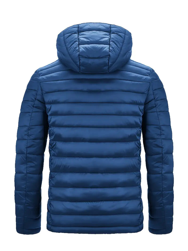 Leichte Herrenjacke mit Kapuze und sportlichem Schnitt - J&B - 5 - Jasminaboutique.com