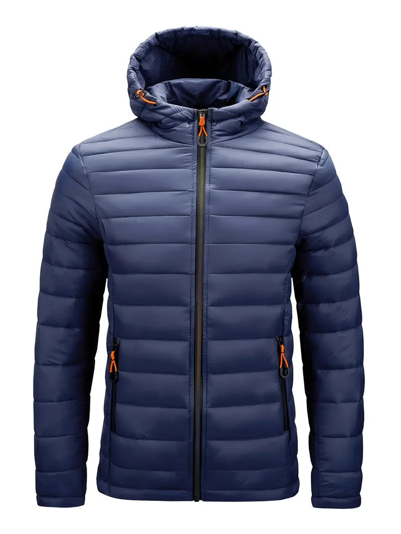 Leichte Herrenjacke mit Kapuze und sportlichem Schnitt - J&B - 6 - Jasminaboutique.com
