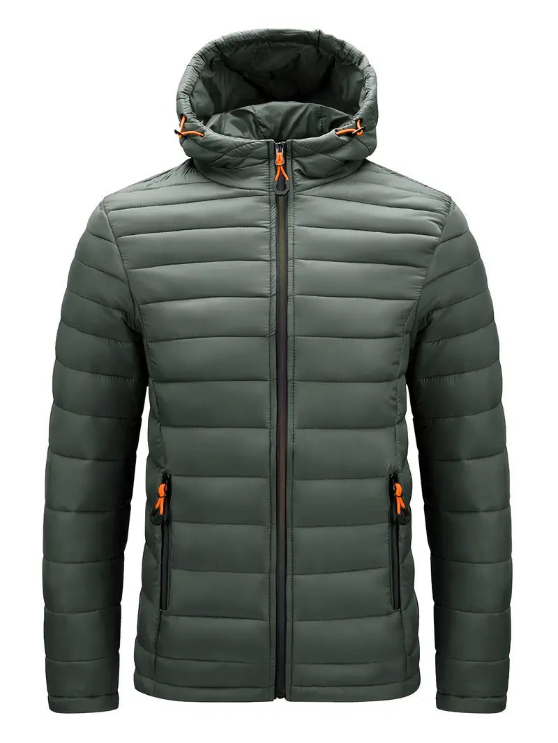 Leichte Herrenjacke mit Kapuze und sportlichem Schnitt - J&B - 8 - Jasminaboutique.com
