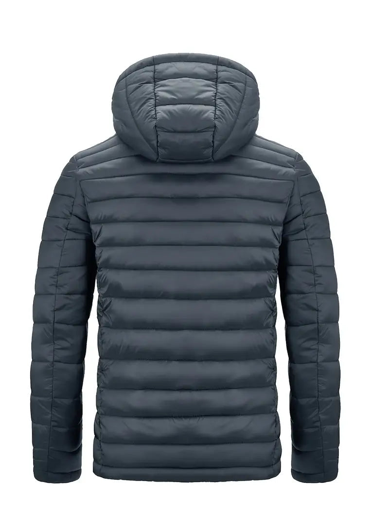 Leichte Herrenjacke mit Kapuze und sportlichem Schnitt - J&B - 11 - Jasminaboutique.com